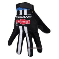 2020 Giant Alpecin Guanti Dita Lunghe Ciclismo Grigio