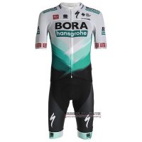 Abbigliamento Bora-Hansgrone 2021 Manica Corta e Pantaloncino Con Bretelle Bianco Verde Nero