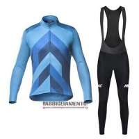 Abbigliamento Mavic 2020 Manica Lunga e Calzamaglia Con Bretelle Blu