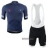 Abbigliamento Ryzon 2020 Manica Corta e Pantaloncino Con Bretelle Blu