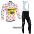 Abbigliamento Tour De France 2014 Manica Lunga E Calza Abbigliamento Con Bretelle lider saxobank Bianco E Rosso