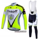 Abbigliamento Tinkoff 2016 Manica Lunga E Calzamaglia Con Bretelle Verde E Bianco