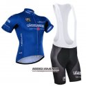 Abbigliamento Giro d'Italia 2015 Manica Corta E Pantaloncino Con Bretelle Blu