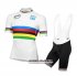Abbigliamento UCI World Champion Leader 2016 Manica Corta E Pantaloncino Con Bretelle Bianco E Giallo