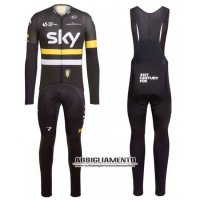 Abbigliamento Sky 2016 Manica Lunga E Calzamaglia Con Bretelle Giallo E Nero