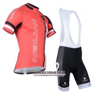 Abbigliamento Nalini 2014 Manica Corta E Pantaloncino Con Bretelle Nero E Arancione