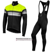 Abbigliamento Nalini Warm 2.0 2019 Manica Lunga e Calzamaglia Con Bretelle Nero Verde