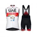 Gilet Antivento UAE 2021 Bianco Rosso