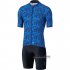 Abbigliamento Shimano 2020 Manica Corta e Pantaloncino Con Bretelle Blu(1)