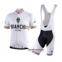 Abbigliamento Bianchi 2021 Manica Corta e Pantaloncino Con Bretelle Verde