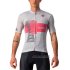 Abbigliamento Giro d'Italia Manica Corta e Pantaloncino Con Bretelle 2021 Bianco Rosa