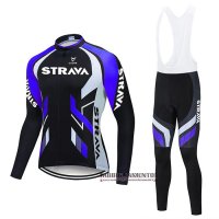 Abbigliamento STRAVA 2021 Manica Lunga e Calzamaglia Con Bretelle Viola Nero