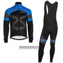 Abbigliamento Nalini 2019 Manica Lunga e Calzamaglia Con Bretelle Nero Blu