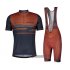 Abbigliamento Scott Manica Corta e Pantaloncino Con Bretelle 2021 Spento Blu Arancione