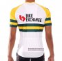Abbigliamento Bike Exchange Manica Corta e Pantaloncino Con Bretelle 2021 Campione Australia