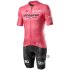 Abbigliamento Giro d'Italia 2020 Manica Corta e Pantaloncino Con Bretelle Rosa