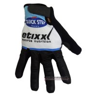 2020 Etixx Quick Step Guanti Dita Lunghe Ciclismo Nero Bianco