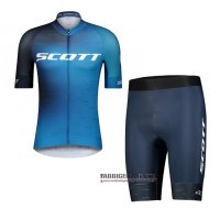 Abbigliamento Scott Manica Corta e Pantaloncino Con Bretelle 2021 Nero Blu