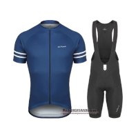 Abbigliamento de Marchi 2021 Manica Corta e Pantaloncino Con Bretelle Spento Blu