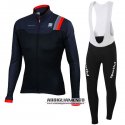 Abbigliamento Sportful 2016 Manica Lunga E Calzamaglia Con Bretelle Rosso E Nero